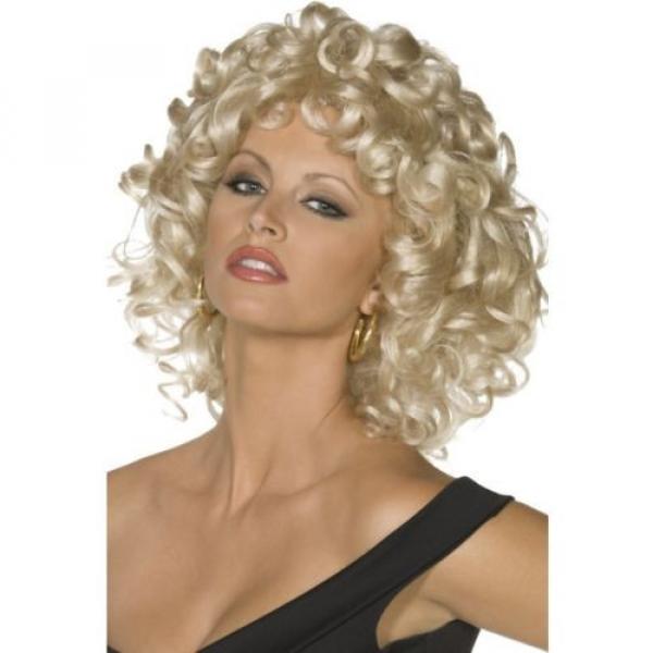 Grease Sandy Wig Last Scene Blonde Curly Fancy Dress Costume Accessory 42244 #1 image