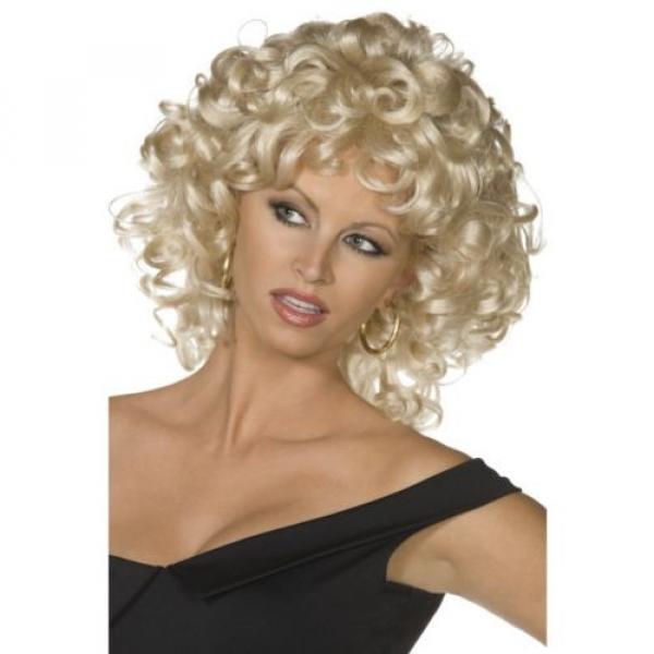 Grease Sandy Wig Last Scene Blonde Curly Fancy Dress Costume Accessory 42244 #2 image