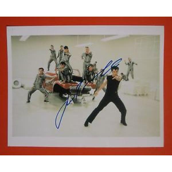 JOHN TRAVOLTA SIGNED AUTOGRAPHED 8.5&#034; X 11&#034; COLOR PHOTO FROM &#034;GREASE&#034; -SEE PROOF #1 image