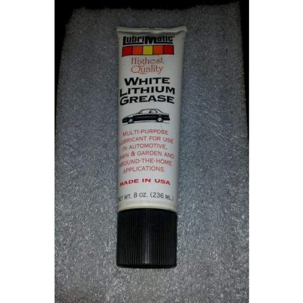 (Lubrimatic White Lithium Grease 8 oz Squeeze Tube. NOS. #1 image