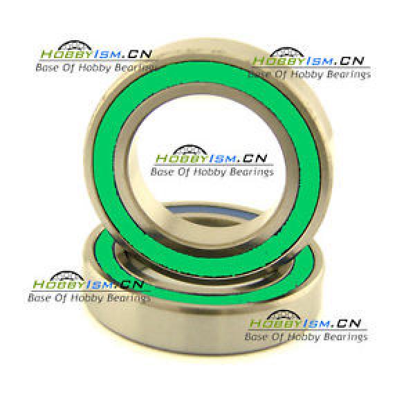 2PCS 15x28 x7 mm full complement  BIKE BEARING  6902 61902 VRS A3 Green Rubber #5 image